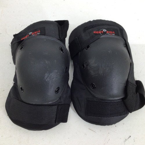 Vist Large View of Product Image Which is Used EIGHT BALL S/M KNEE PADS Skateboard Kneepads Black S/M