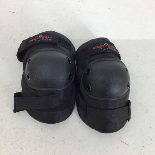 Vist Large View of Product Image Which is Used EIGHT BALL S/M ELBOW PADS Skateboard Elbow Pads Black S/M