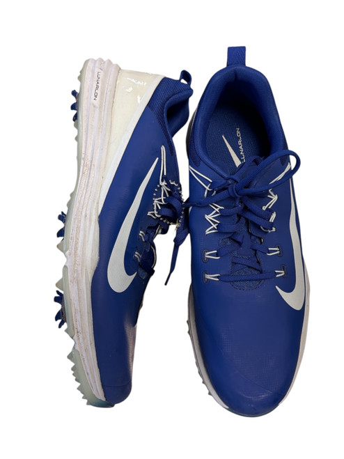 Vist Large View of Product Image Which is Used Nike Mens Golf Shoes Royal Blue Senior 10.5