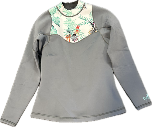 Vist Large View of Product Image Which is Used Roxy Womens Wetsuit Jacket Grey W14