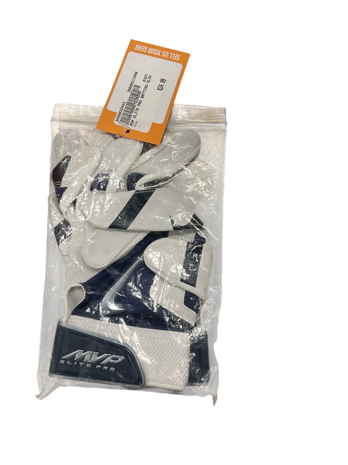 Vist Large View of Product Image Which is Used Nike BB/SB Blue and White Adult XL Batting Gloves