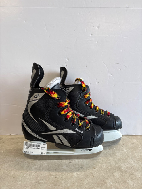 Vist Large View of Product Image Which is Used Reebok 4K Youth Hockey Skate Youth 11.0