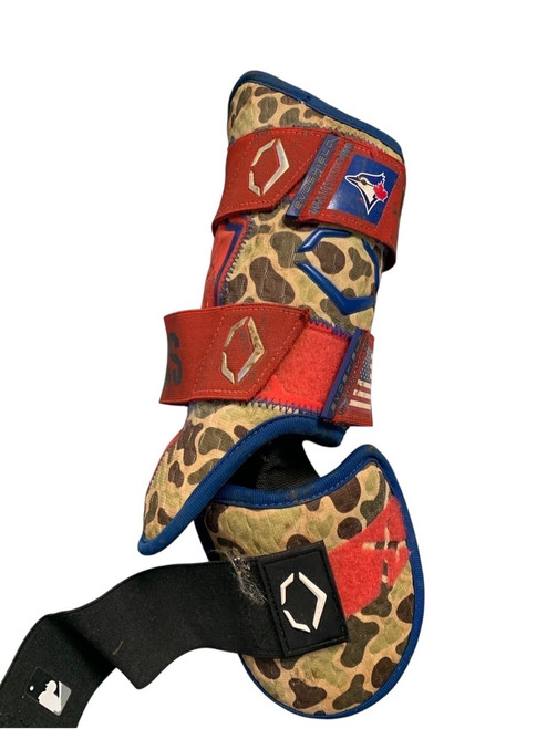 Vist Large View of Product Image Which is Used Evoshield BB/SB Shin/Foot Protector Red