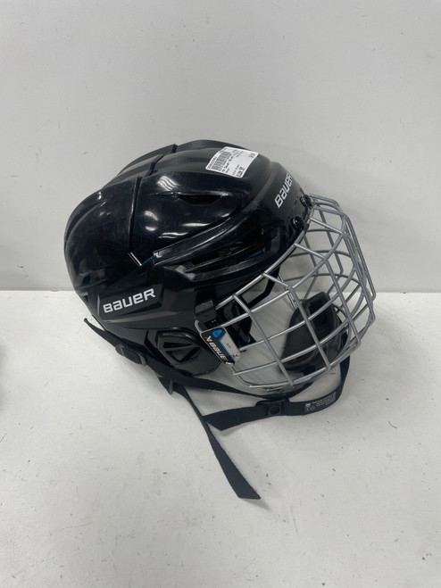 Vist Large View of Product Image Which is Used Bauer RE-AKT 55 Helmet Cage Combo Black SM