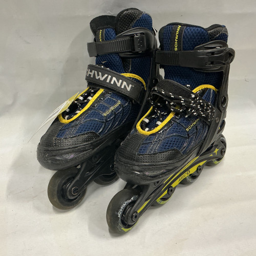 Vist Large View of Product Image Which is Used Schwinn ADJ 1-4 Junior Rec Fitness Skates Navy Blue Adjustable