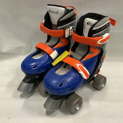 Vist Large View of Product Image Which is Used Chicago ADJ. 1-4 Junior Roller Quad Skates Royal Blue Adjustable