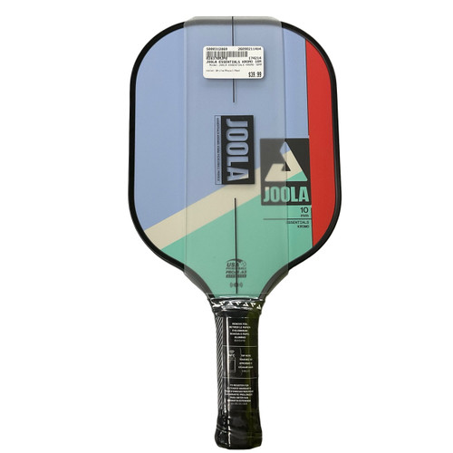 Vist Large View of Product Image Which is Used JOOLA ESSENTIALS KROMO 10MM Pickleball Racquet White/Royal/Red