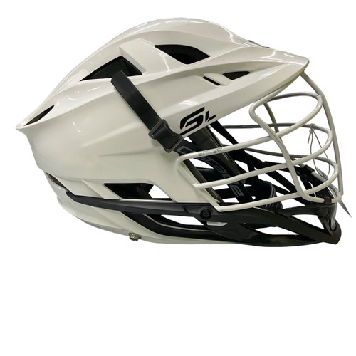 Vist Large View of Product Image Which is Used Cascade SL Lacrosse Helmet White Fits all