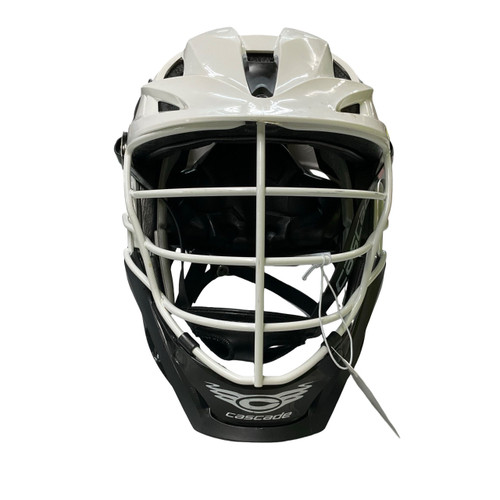 Vist Large View of Product Image Which is Used Cascade SL Lacrosse Helmet White Fits all