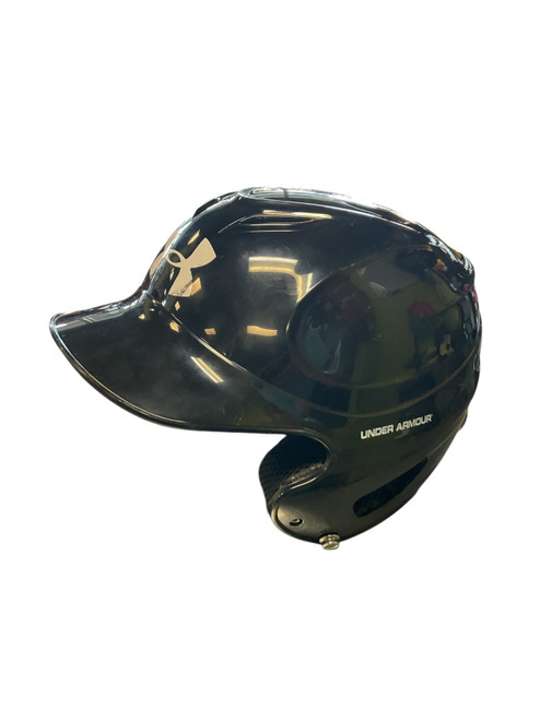 Vist Large View of Product Image Which is Used Under Armour HELMET Batting Helmet No Mask Black MD