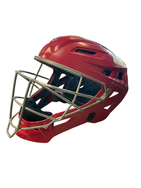 Vist Large View of Product Image Which is Used Easton CATCHERS HELMET Catchers Helmet w/Mask Red MD