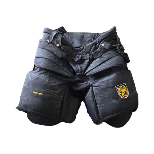 Vist Large View of Product Image Which is Used Bauer SR GOALIE PANTS SZ LG Senior Goalie Pant Black LG