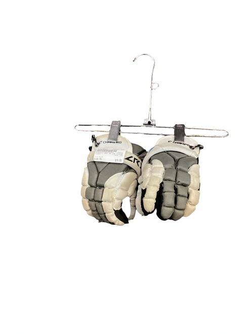 Vist Large View of Product Image Which is Used Champro LRX7 Lacrosse Gloves Junior White XS