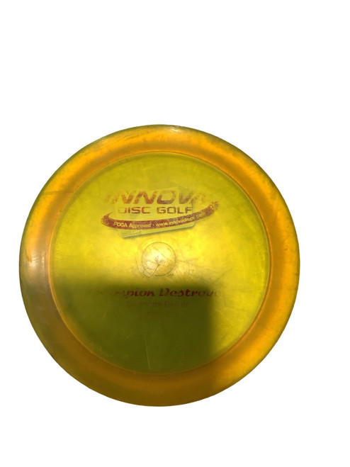 Vist Large View of Product Image Which is Used Innova CHAMPION DESTROYER Disc Golf Driver Yellow