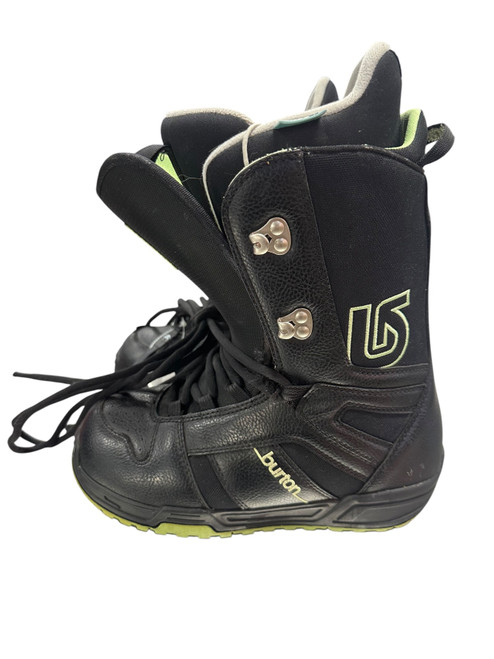 Vist Large View of Product Image Which is Used Burton TRUE FIT Boys Snowboard Boots Black Senior 7
