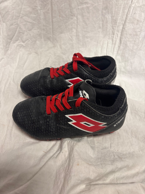 Vist Large View of Product Image Which is Used Lotto Soccer Cleats Black Youth 13.0