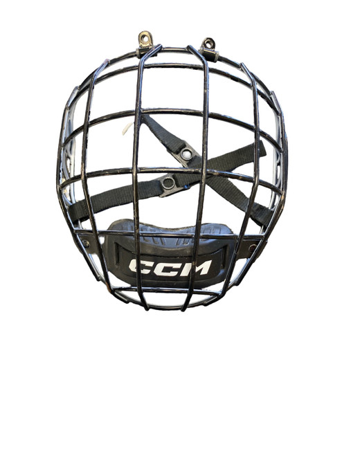 Vist Large View of Product Image Which is Used CCM Hockey Wire Mask Black SM