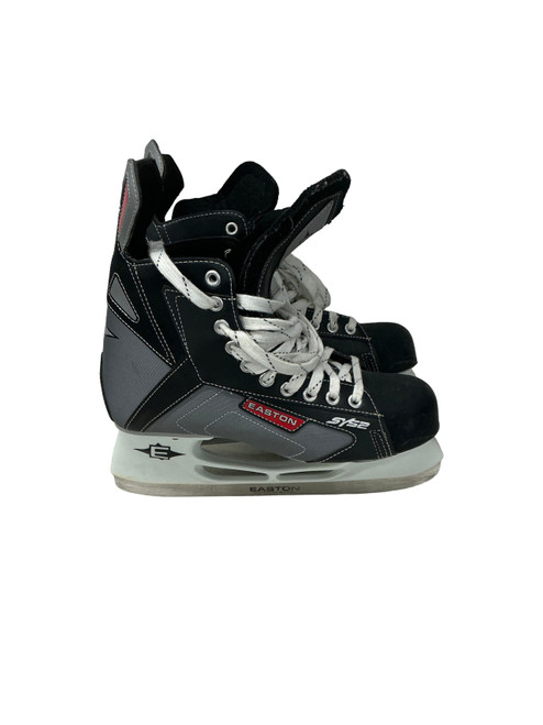 Vist Large View of Product Image Which is Used Easton SYS2 Senior Hockey Skate Black And Grey Senior 9