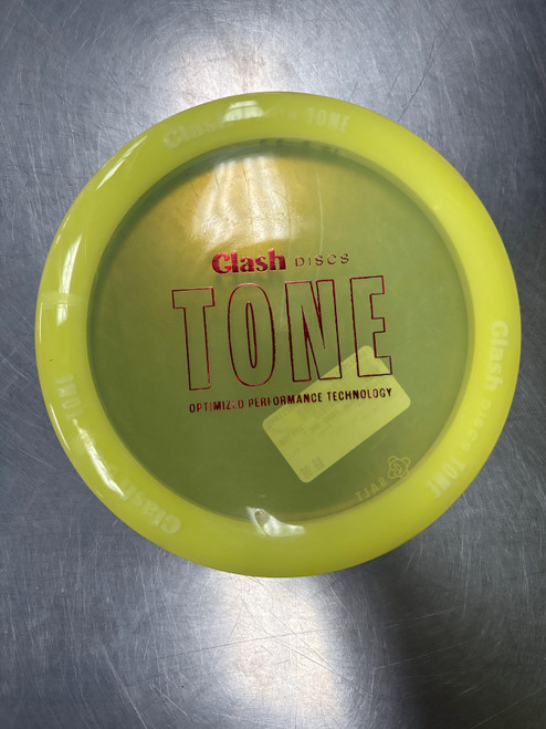 Vist Large View of Product Image Which is Used Clash Discs TONE SALT Disc Golf Driver Yellow