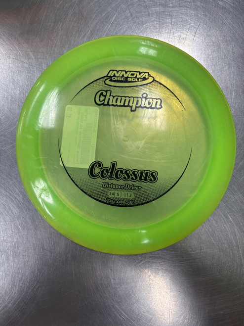 Vist Large View of Product Image Which is Used Innova CHAMPION COLOSSUS Disc Golf Driver Yellow