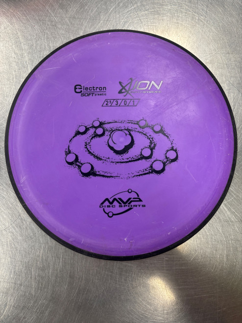 Vist Large View of Product Image Which is Used MVP ELECTRON SOFT ION Disc Golf Putter Purple