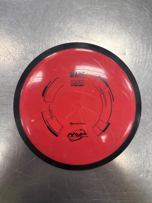 Vist Large View of Product Image Which is Used MVP NEUTRON WAVE Disc Golf Driver Red