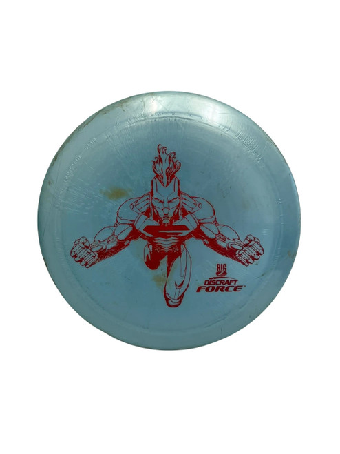 Vist Large View of Product Image Which is Used Discraft Big Z Force 175g Disc Golf Driver Carolina Blue 