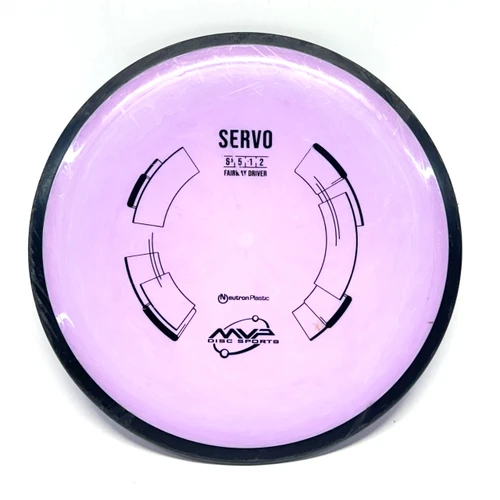 Vist Large View of Product Image Which is Used MVP NEUTRON SERVO Disc Golf Driver Purple 170g