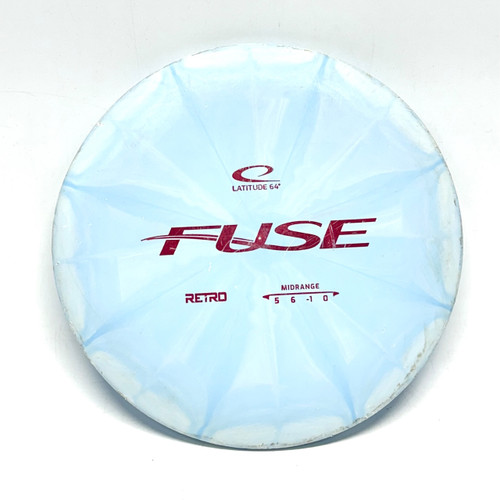 Vist Large View of Product Image Which is Used Latitude 64 RETRO FUSE Disc Golf Mid Range Carolina Blue 178g