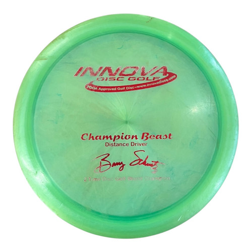 Vist Large View of Product Image Which is Used Innova CHAMPION BEAST PFN Disc Golf Driver Green 170g