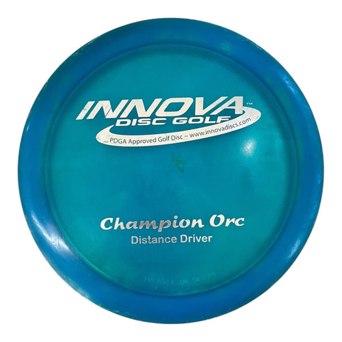 Vist Large View of Product Image Which is Used Innova CHAMPION ORC PFN Disc Golf Driver Teal 166g