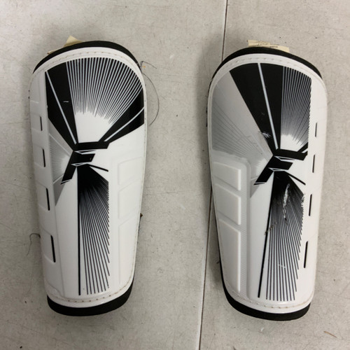 Vist Large View of Product Image Which is Used Franklin Soccer Shin Guards Adult White MD