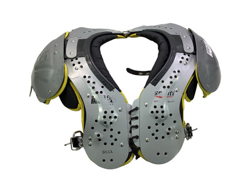 Vist Large View of Product Image Which is Used Schutt VARSITY FLEX 2.0 FB Shoulder Pads Grey SM