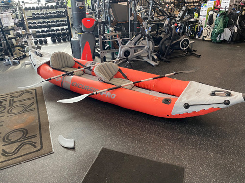 Vist Large View of Product Image Which is Used Intex EXCURSION PRO K2 W/ PADDLES Kayak Red 12Ft 7In