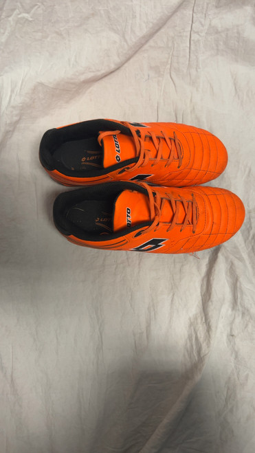 Vist Large View of Product Image Which is Used Lotto Soccer Cleats Orange Junior 04