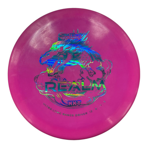 Vist Large View of Product Image Which is Used Gateway REALM NXT Disc Golf Driver Purple