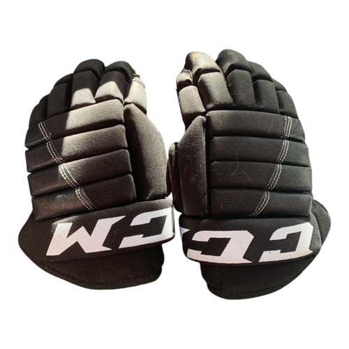 Vist Large View of Product Image Which is Used CCM T4R Junior Gloves Black 12"