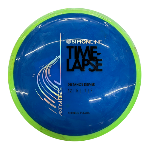 Vist Large View of Product Image Which is Used Axiom NEUTRON TIME LAPSE Disc Golf Driver Royal Blue 172g