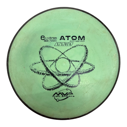 Vist Large View of Product Image Which is Used MVP ELECTRON ATOM Disc Golf Putter Green 175g