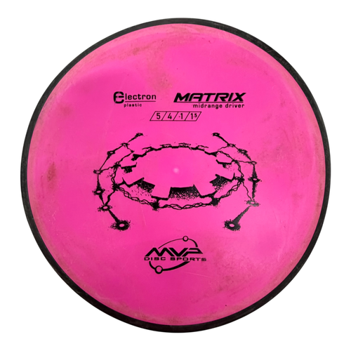 Vist Large View of Product Image Which is Used MVP MATRIX Disc Golf Mid Range Pink 179g