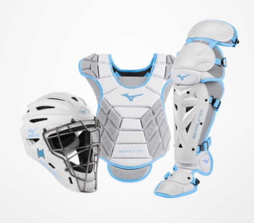 Vist Large View of Product Image Which is New WHITE-LIGHT BLUE SAMURAI (14-15) WOMEN CATCHER SET