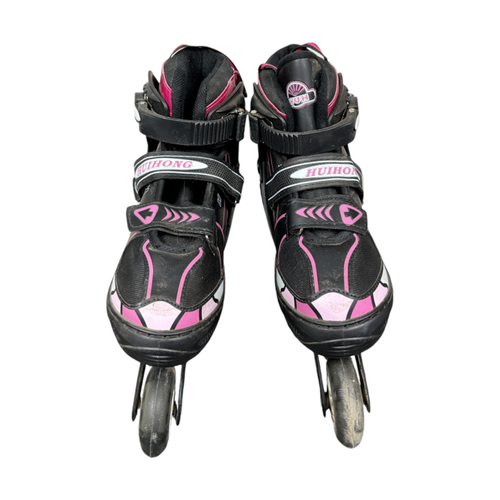 Vist Large View of Product Image Which is Used HUIHONG Senior Rec Fitness Skates Black Adjustable 39-42