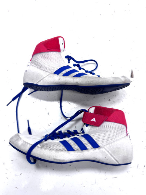 Vist Large View of Product Image Which is Used Adidas Wrestling Shoes White Senior 10