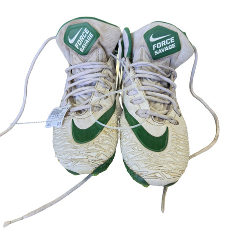 Vist Large View of Product Image Which is Used Nike HIGH TOP ADULT CLEATS Adult FB Cleats White Senior 9