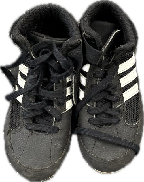 Vist Large View of Product Image Which is Used Adidas Wrestling Shoes Black Youth 13.0