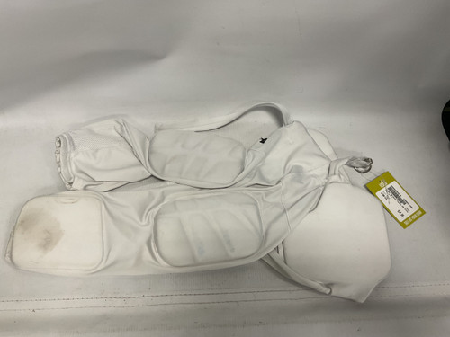 Vist Large View of Product Image Which is Used Under Armour Youth FB Integrated Pants White LG