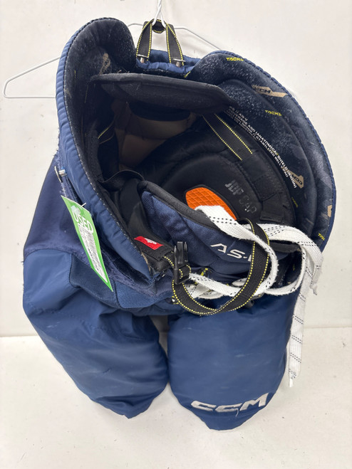 Vist Large View of Product Image Which is Used CCM TACKS AS-V Junior Pant Navy Blue LG (new= $170)