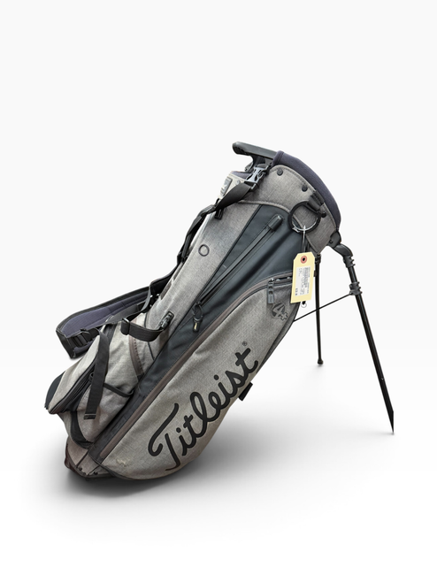 Vist Large View of Product Image Which is USED TITLEIST PLAYER 4 PLUS GREY USA EDITION GOLF STAND BAG