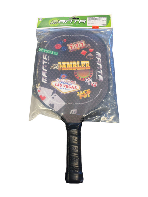 Vist Large View of Product Image Which is Used MANTA Pickleball Racquet Black