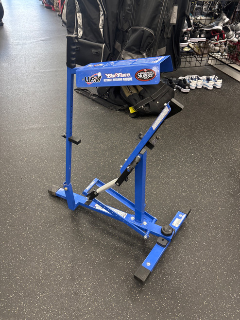 Vist Large View of Product Image Which is Used Louisville Slugger BLUE FLAME Pitching Machine